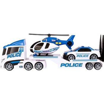 Teamsterz policajný prepravník s helikoptérou a autom (1416898.V20)