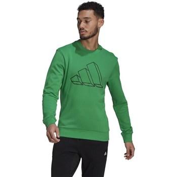 adidas  Mikiny Graphic Crew  Zelená