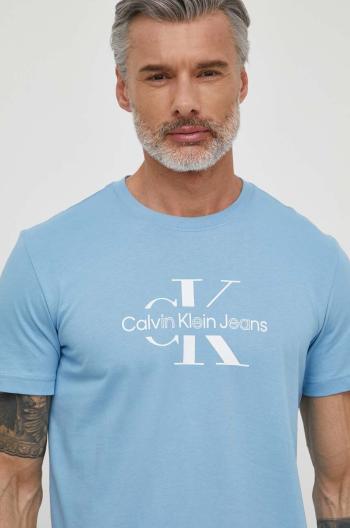 Bavlnené tričko Calvin Klein Jeans pánske,s potlačou,J30J325190