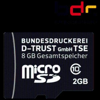 Bundesdruckerei TSE, microSD, 8 GB