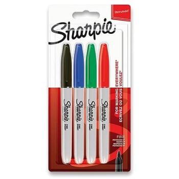 SHARPIE Fine, 4 základné farby (3501179858586)