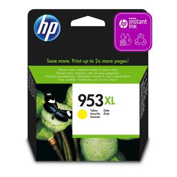 HP ORIGINAL INK F6U18AE, HP 953XL, YELLOW, 1600STR., 20ML, HIGH CAPACITY, HP OFFICEJET PRO