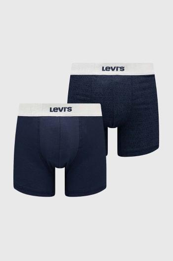 Boxerky Levi's 2-pak pánske, tmavomodrá farba