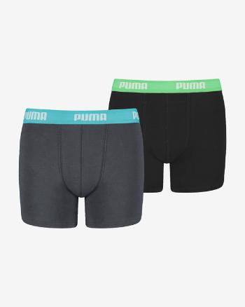 Puma Boxerky 2 ks detské Čierna Šedá