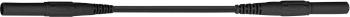 Stäubli XMF-419 bezpečnostné meracie káble [lamelový zástrčka 4 mm - lamelový zástrčka 4 mm] 2.00 m čierna 1 ks