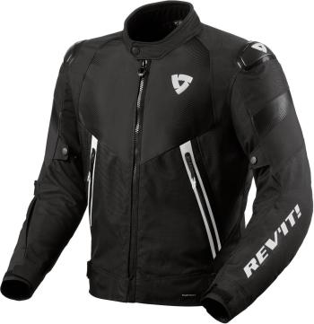 Rev'it! Jacket Control H2O Black/White L Textilná bunda