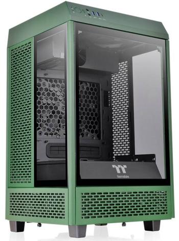 Thermaltake The Tower 100 mini tower PC skrinka zelená Racing bočné okno