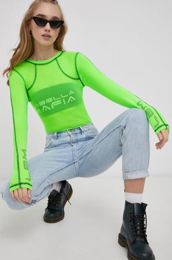 Tričko s dlhým rukávom LaBellaMafia zelená farba