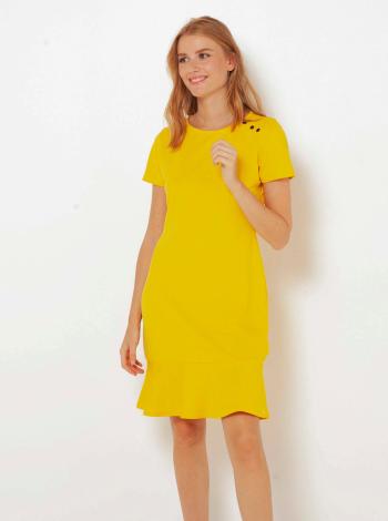 Letné a plážové šaty pre ženy CAMAIEU - žltá