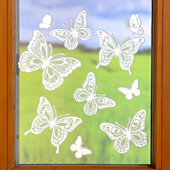 Magnet 3Pagen 10-dielny obraz na okno "Motýle"