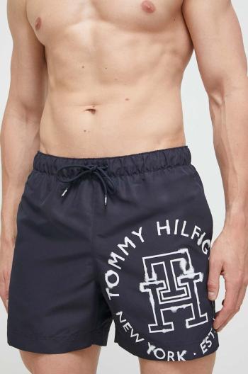 Plavkové šortky Tommy Hilfiger tmavomodrá farba