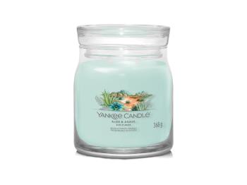 Yankee Candle Aromatická sviečka Signature sklo stredná Aloe & Agave 368 g