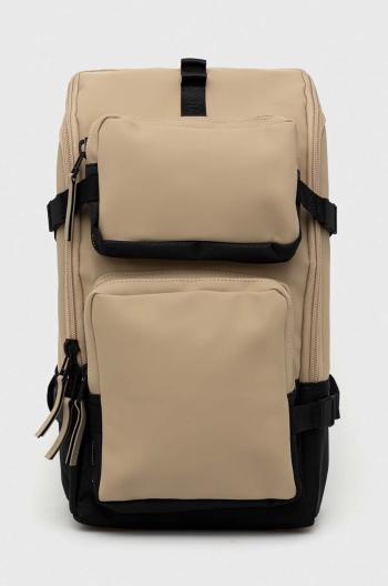 Ruksak Rains 13800 Trail Cargo Backpack béžová farba, veľký, jednofarebný