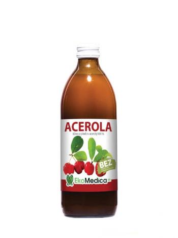 Acerola 100% šťava EKOMEDICA  500 ml