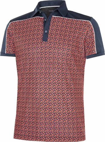 Galvin Green Millard Mens Polo Shirt Navy/Orange/White S