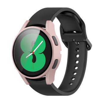 Ochranný kryt s tvrdeným sklom pre Samsung Galaxy Watch 4 40mm ružový