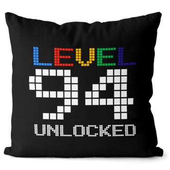 Vankúš Level unlocked (vek: 94, Velikost: 40 x 40 cm)