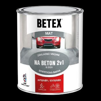 BETEX 2V1 NA BETON S 2131 - farba na betón 0,8 kg 0110 - šedý