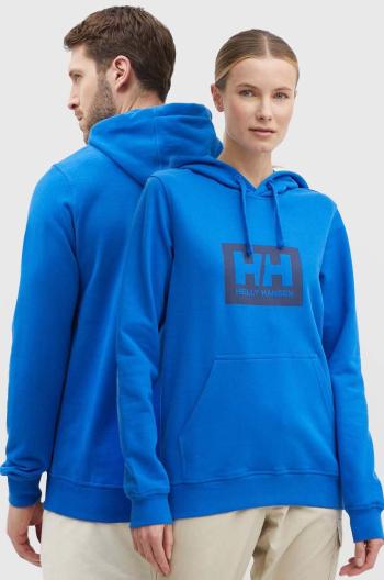 Bavlnená mikina Helly Hansen s kapucňou, s potlačou, 53289