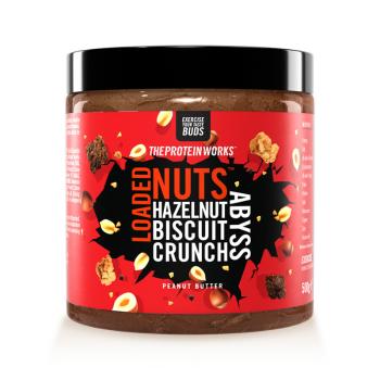 Arašidové maslo Loaded Nuts - The Protein Works, príchuť cookies and cream plunge, 500g