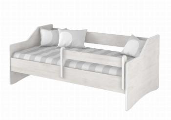 Detská posteľ s chrbtom LULU - dekor nórska borovica  bed Classic 180x80 cm posteľ bez úložného priestoru