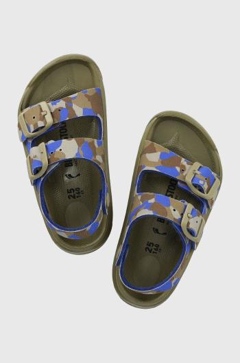 Detské sandále Birkenstock Mogami zelená farba