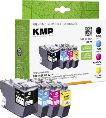 KMP Ink set náhradný Brother LC-3219XL kompatibilná  čierna, zelenomodrá, purpurová, žltá B58VX 1537,4005