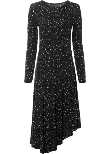 Asymetrické šaty s potlačou hviezd