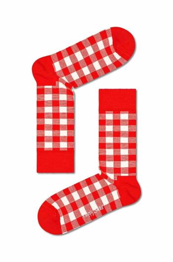 Ponožky Happy Socks červená farba