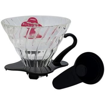 Hario Dripper V60-02, sklenený, čierny (4977642730137)