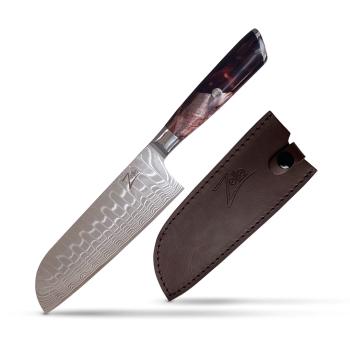 Zelite Infinity by Klarstein Infinity Wave, 7" nôž santoku, 61 HRC, damašková oceľ