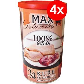 MAX deluxe 3/4 kurčaťa so srdcom 1200 g, 4 ks (8594025084388)