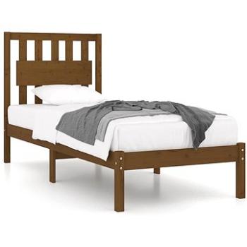 Rám postele medovo hnedý masívna borovica 75 × 190 cm Small Single, 3103896
