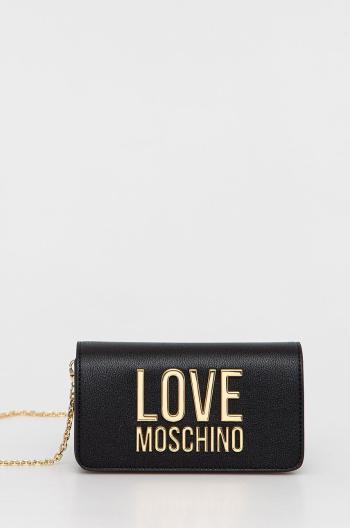 Peňaženka Love Moschino dámsky, čierna farba