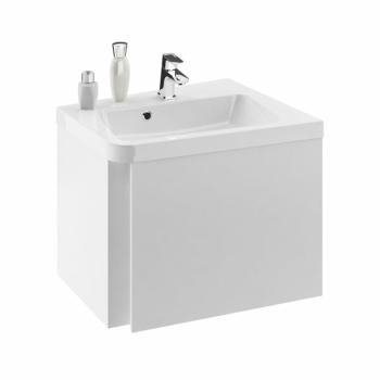 Kúpeľňová skrinka pod umývadlo Ravak 10° 55x49 cm biela X000000742