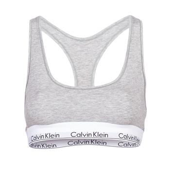 Calvin Klein Jeans  Športové podprsenky MODERN COTTON UNLINED BRALETTE  Šedá