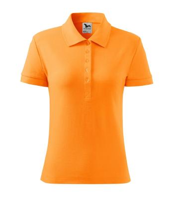 MALFINI Dámska polokošeľa Cotton Heavy - Mandarínkovo oranžová | XS