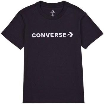 Converse  Tričká s krátkym rukávom Glossy Wordmark  Čierna