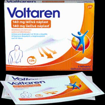 Voltaren liečivá náplasť na akútnu bolesť 140mg 5 ks