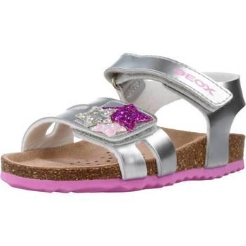 Geox  Sandále B SANDAL CHALKI GIRL  Strieborná