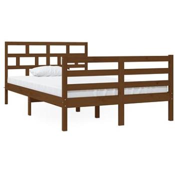 Rám postele medovo hnedý masívne drevo 120 × 190 cm Small Double, 3101256
