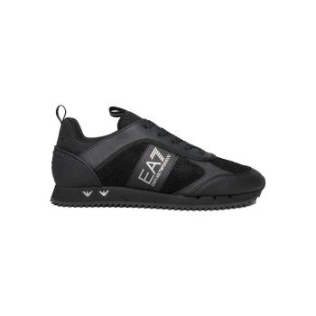 Ea7 Emporio Armani  Lace Runner Trainers Triple Black/Silver  Módne tenisky