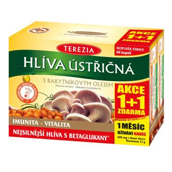 Terezia Company Hliva ustricová sa 100% rakytníkovým olejom 60 kapsul + 60 kapsul ZDARMA