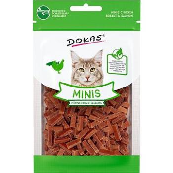 Dokas Minis - Kostičky z kuracích pŕs a lososa so šantou 30 g (4251276204111)