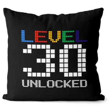 Vankúš Level unlocked (vek: 30, Velikost: 55 x 55 cm)