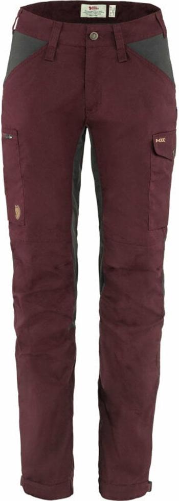 Fjällräven Outdoorové nohavice Kaipak Trousers Curved W Dark Garnet/Dark Grey 42