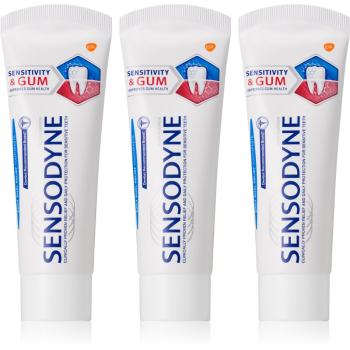 Sensodyne Sensitivity & Gum zubná pasta pre citlivé zuby 3x75 ml