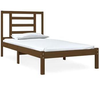 Rám postele medovo hnedý masívne drevo 75 × 190 cm Small Single, 3104311