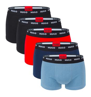 HUGO - boxerky 5PACK cotton stretch multicolor combo - limitovaná fashion edícia (HUGO BOSS)-M (83-89 cm)