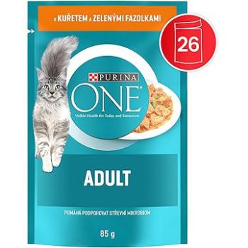 Purina One Sterilcat mini filetky s morkou a zelenými fazuľkami v šťave 26×  85 g (7613287902948)